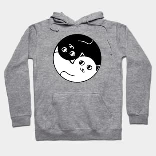 Yin and Yang Cats Hoodie